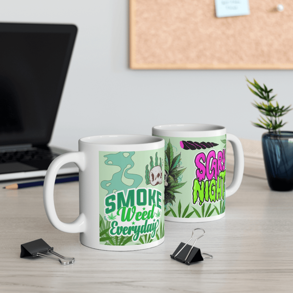Weed Stoner Splif Coffee Mug Cannabis 420 Gift Funny Smoker THC 33 designs - East Coast Gifts