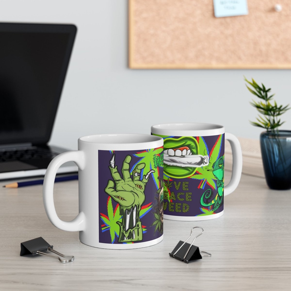 Weed Stoner Splif Coffee Mug Cannabis 420 Gift Funny Smoker THC 33 designs - East Coast Gifts