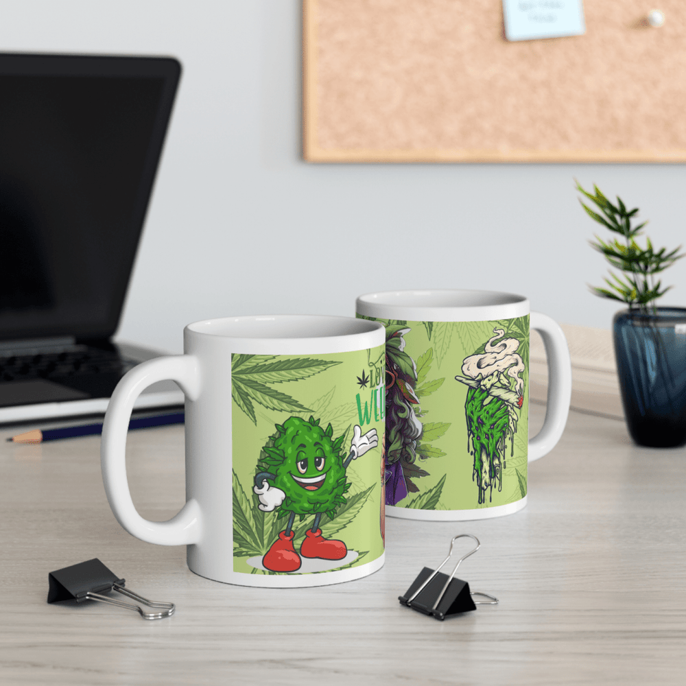Weed Stoner Splif Coffee Mug Cannabis 420 Gift Funny Smoker THC 33 designs - East Coast Gifts