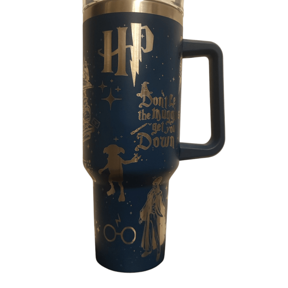 Wizard 40oz Stainless Steel Tumbler – Engraved Stanley - Style Mug - East Coast Gifts
