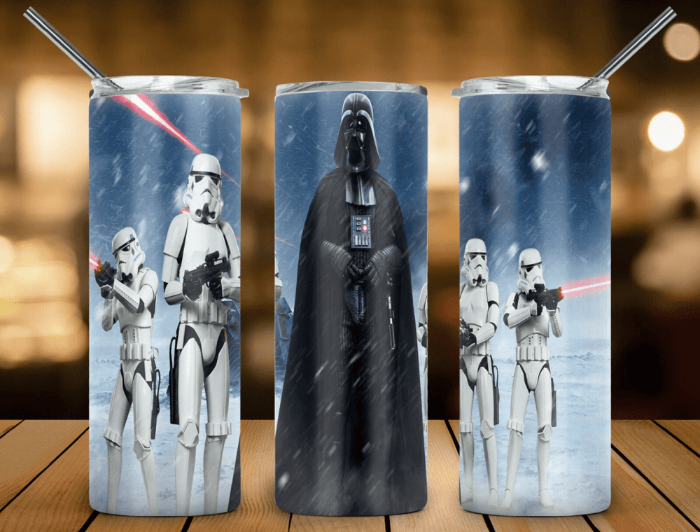 Yoda Jedi Vader Star Wars 20oz Coffee Travel Tumbler Insulated Cup Lid & Straw - East Coast Gifts