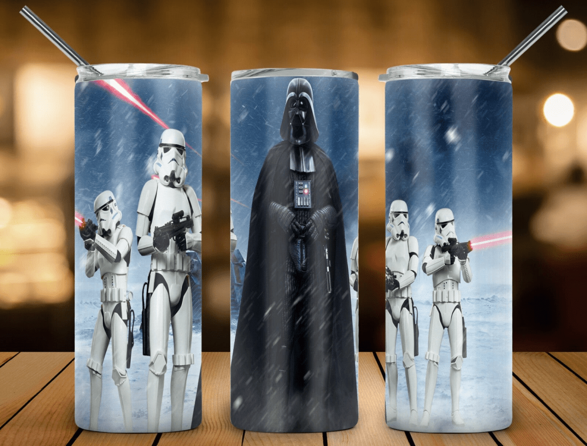 Yoda Jedi Vader Star Wars 20oz Coffee Travel Tumbler Insulated Cup Lid & Straw - East Coast Gifts